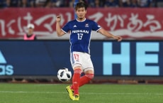 YOKOHAMA, JAPAN - MAY 02:  (EDITORIAL USE ONLY) Takashi Kanai of Yokohama F.Marinos in action during the J.League J1 match between Yokohama F.Marinos and Jubilo Iwata at Nissan Stadium on May 2, 2018 in Yokohama, Kanagawa, Japan.  (Photo by Masashi Hara/Getty Images)